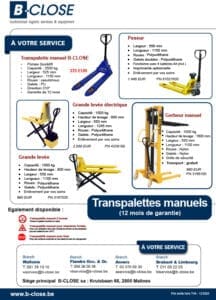Transpalettes manuels 1225